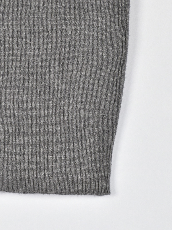 ベルスリーブバイカラーニット 詳細画像 チャコール 16