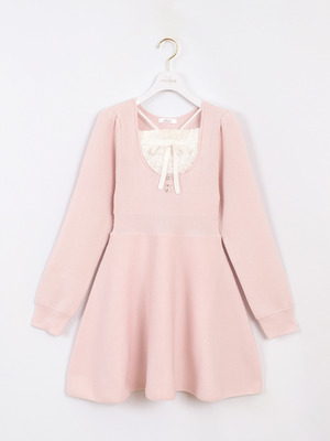 リボンラメニットワンピース