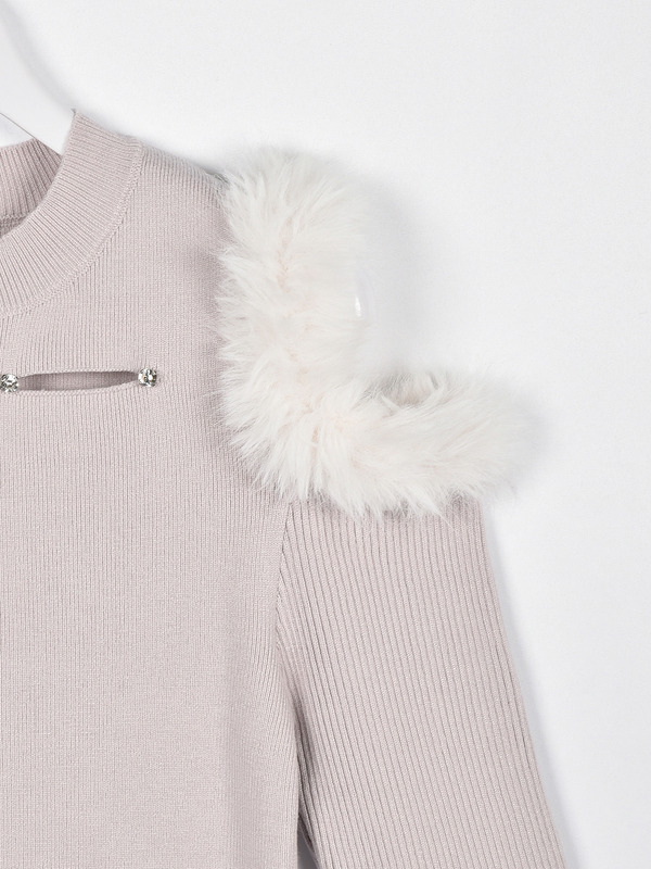 ファービジューペプラムニット 詳細画像 ブラック 11