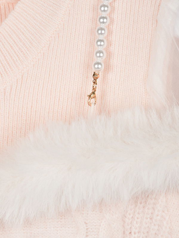 ファーオフショルシャギーニット 詳細画像 ブラック 16