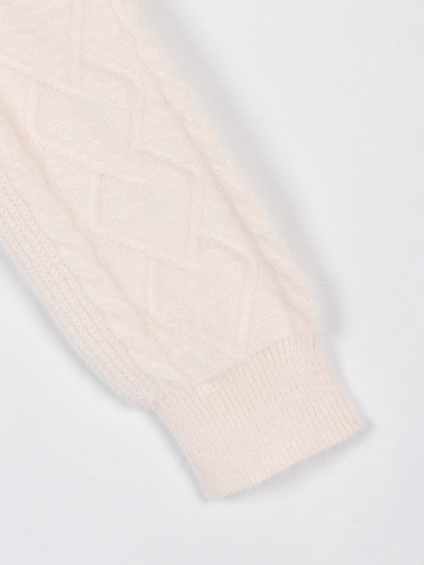 ファーオフショルシャギーニット 詳細画像 ブラック 16