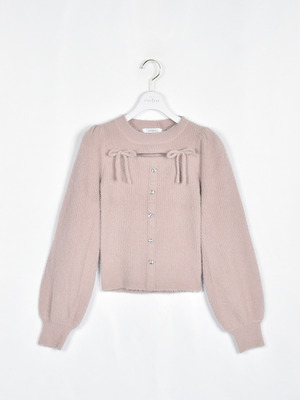 リボンシャギーニット