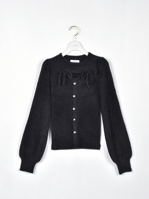 リボンシャギーニット