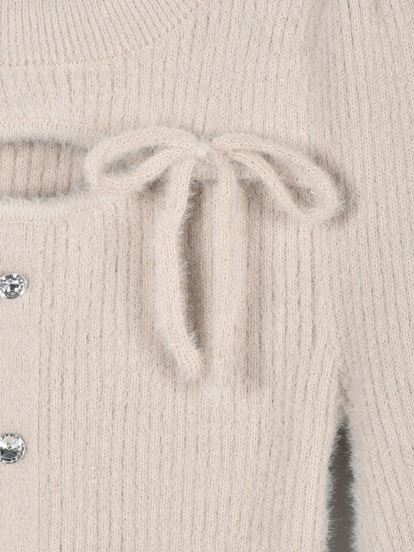 リボンシャギーニット 詳細画像 ブラック 11