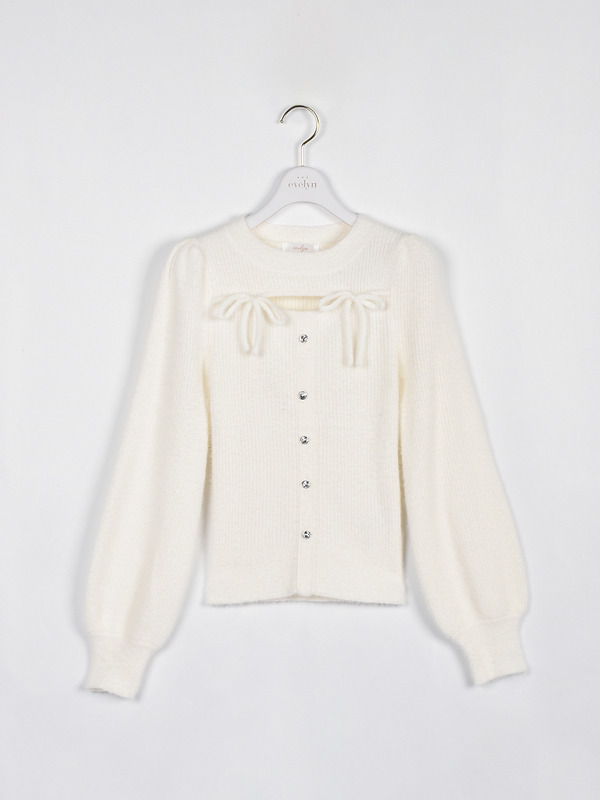 リボンシャギーニット 詳細画像 オフホワイト 1