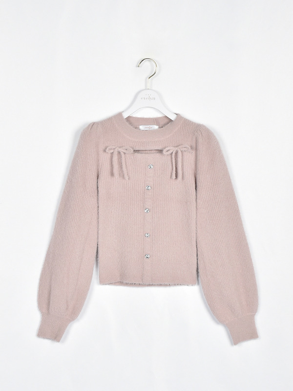 リボンシャギーニット 詳細画像 ピンク 1