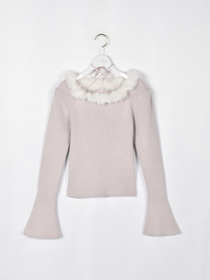 ネックファーニット