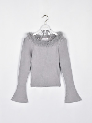 ネックファーニット