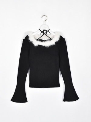 ネックファーニット