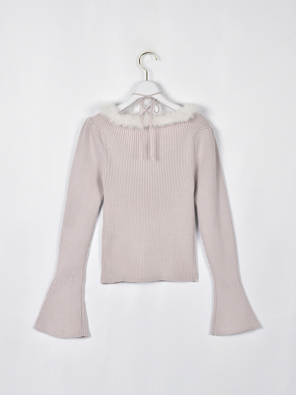 ネックファーニット 詳細画像 ブラック 11