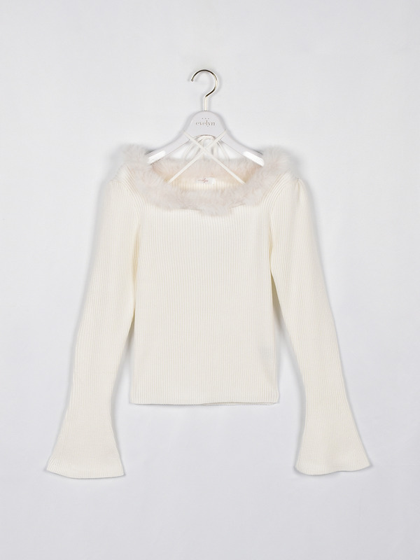 ネックファーニット 詳細画像 ブラック 16