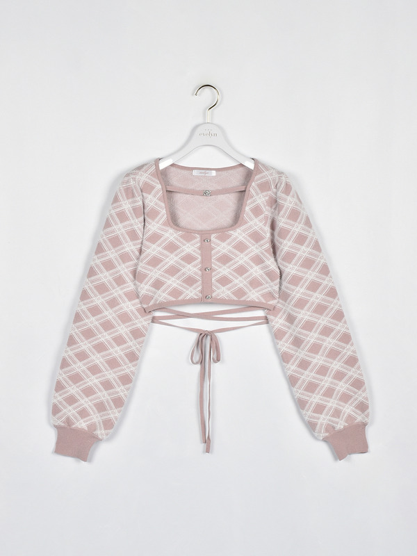 シャギーボレロフレアニットワンピース 詳細画像 ピンク 16