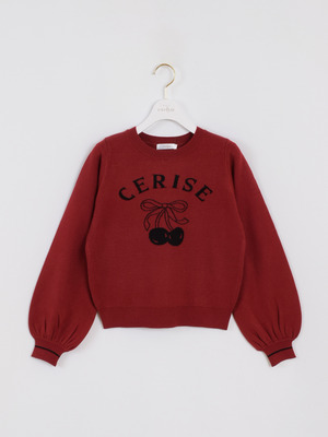 チェリーリボンニット