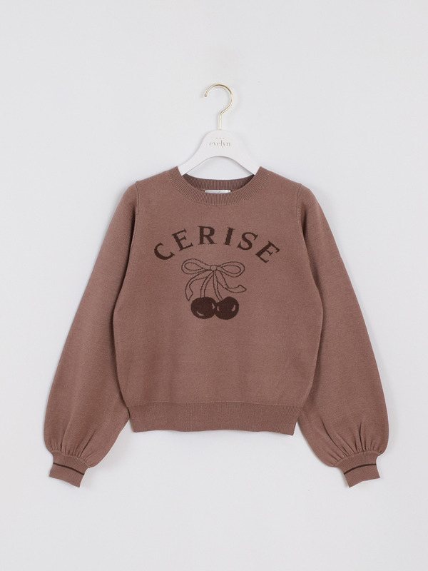 チェリーリボンニット 詳細画像 ベージュ 1