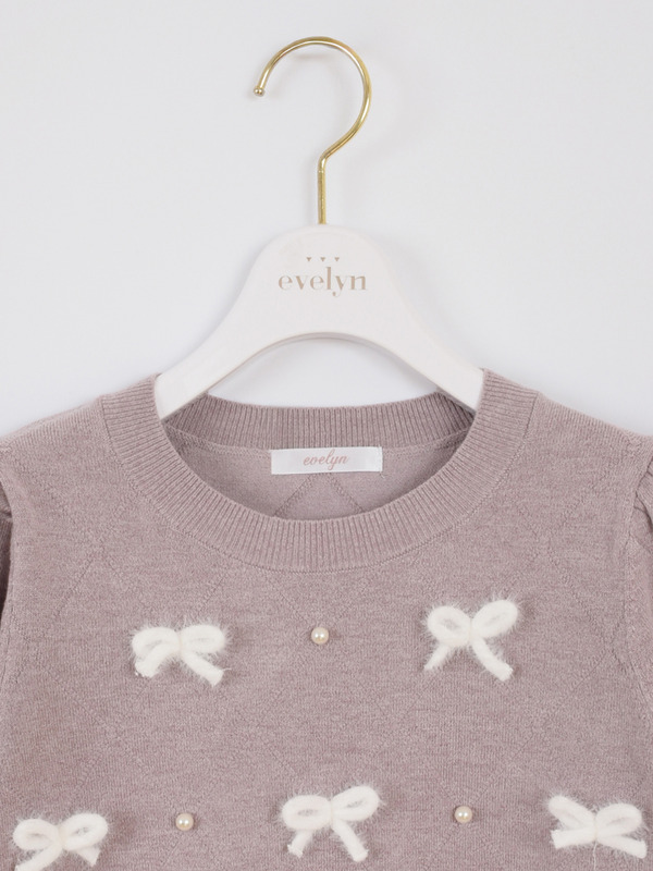 フェザーリボンニット 詳細画像 オフホワイト 16