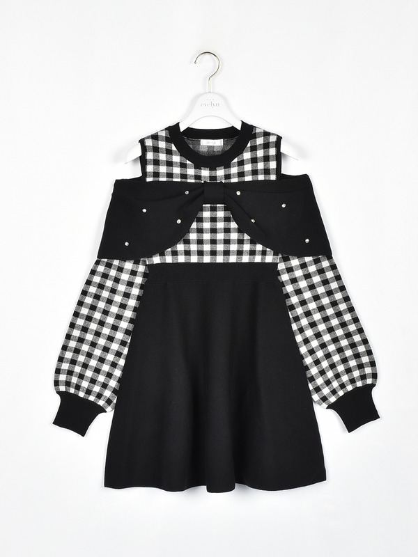 お年玉リボンワンピース 詳細画像 ブラック 16