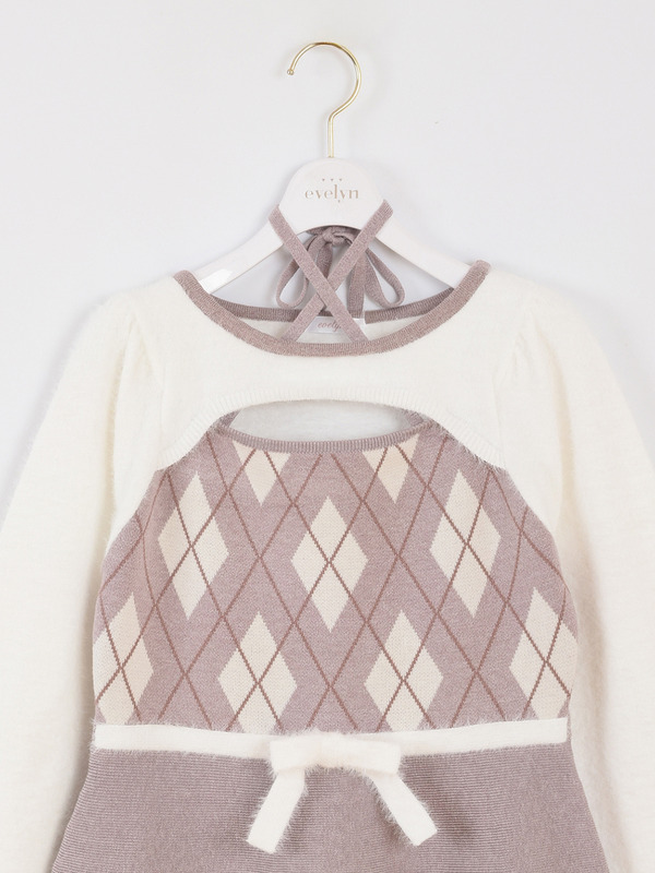 アーガイルリボンワンピース 詳細画像 ブラック 16