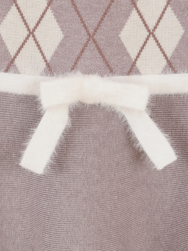 アーガイルリボンワンピース 詳細画像 ブラック 16