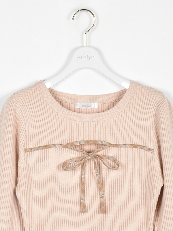 お年玉チェック編み上げワンピース 詳細画像 ブラック 16