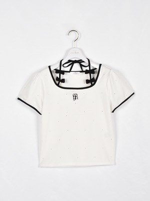 リボンストーンTシャツ