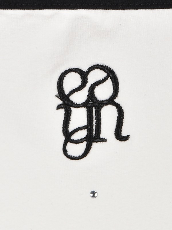 リボンストーンTシャツ 詳細画像 オフホワイトブラック 1