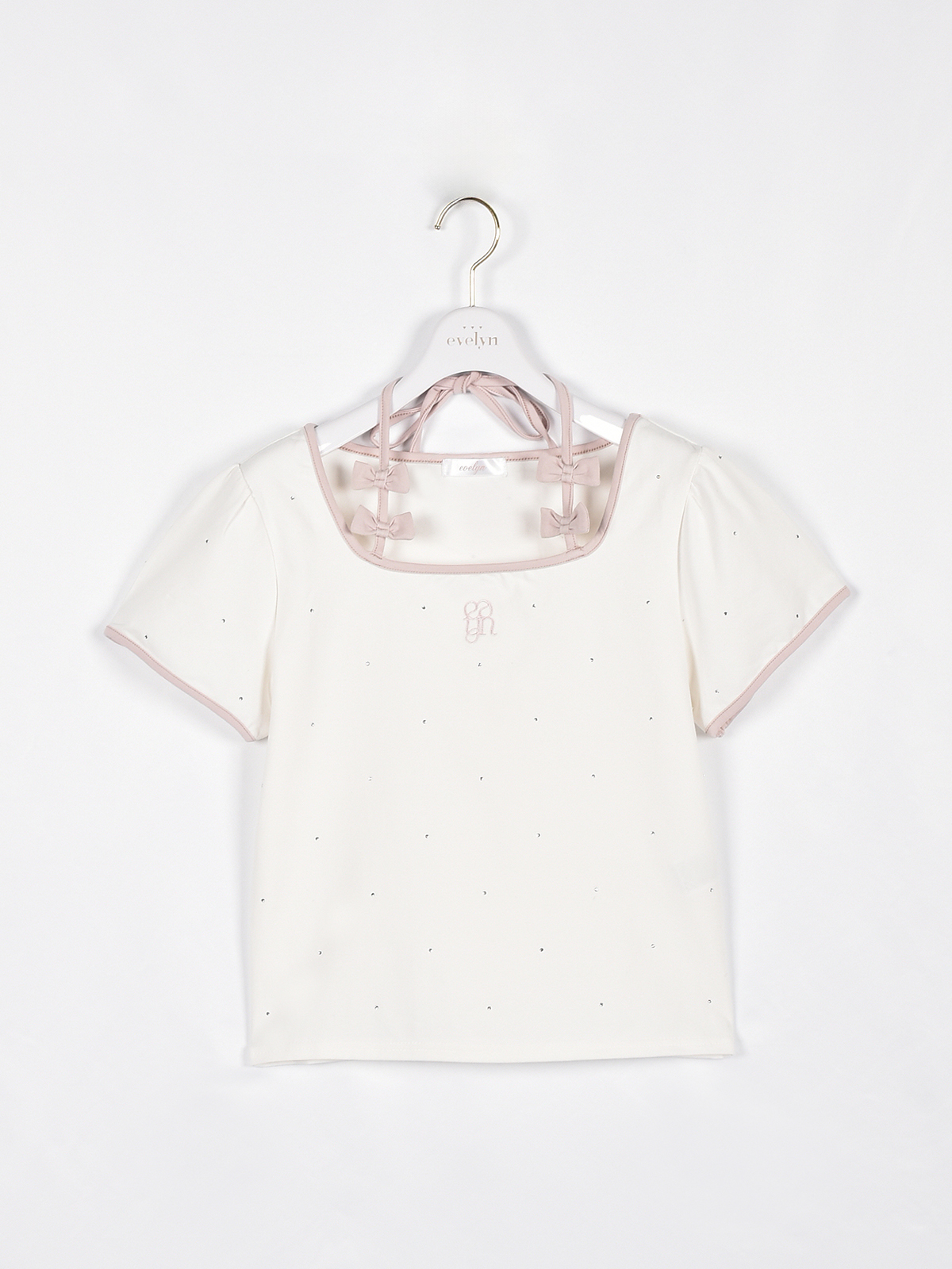 リボンストーンTシャツ｜evelyn（エブリン）公式通販サイト