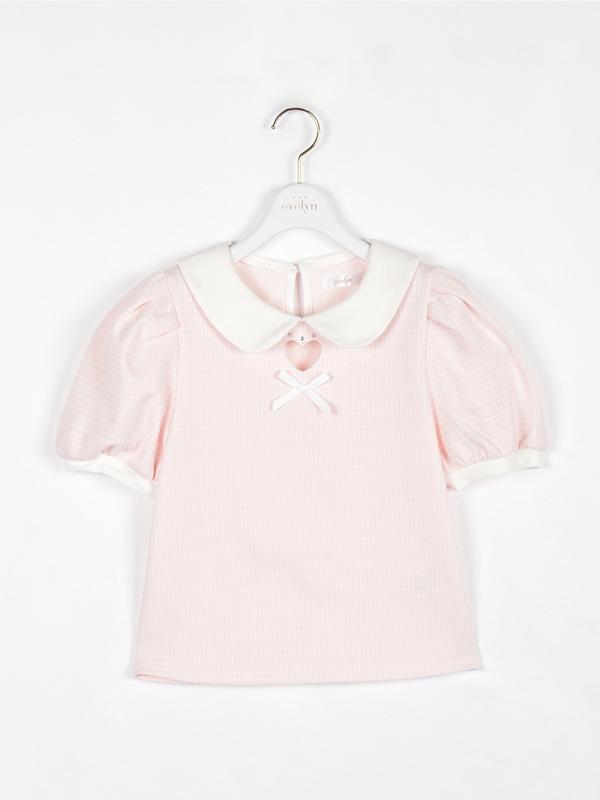 【美品】evelyn ハート透かしビジューTP ハート透かしビジューニット｜evelyn（エブリン）公式通販サイト