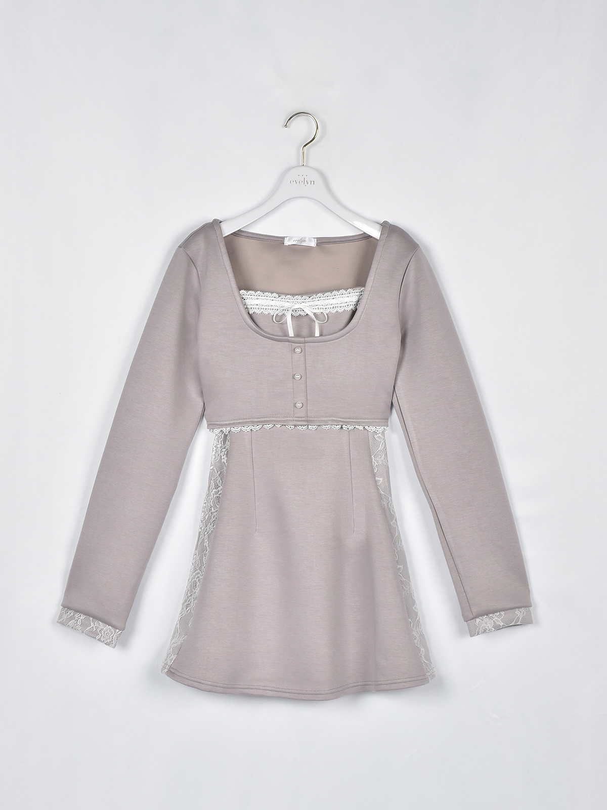 スウェットレースキャミワンピース｜evelyn（エブリン）公式通販サイト