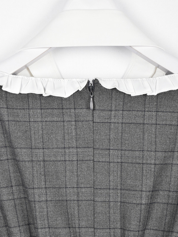 3段ティアードワンピース 詳細画像 チャコール 11