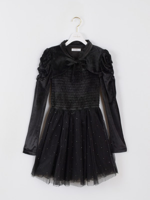 シフォンラメワンピース