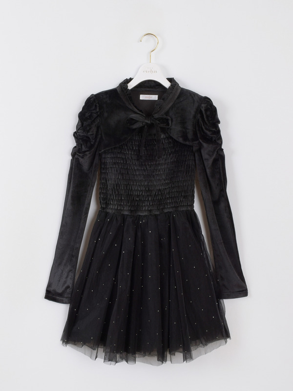 シフォンラメワンピース 詳細画像 ブラック 16