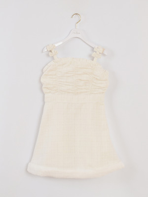 裾ファーキャミワンピース