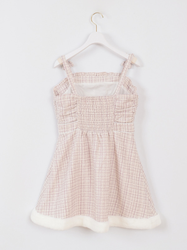 裾ファーキャミワンピース 詳細画像 千鳥 16