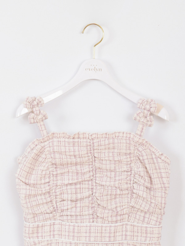 裾ファーキャミワンピース 詳細画像 千鳥 16