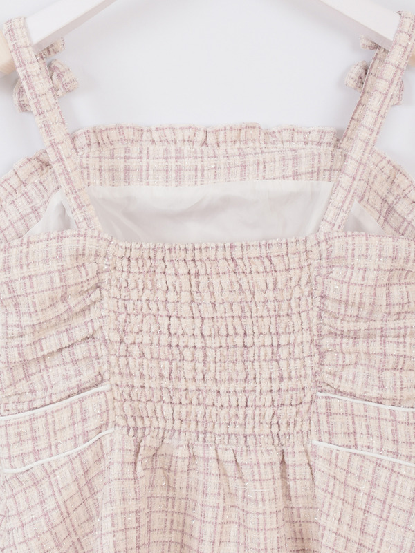 裾ファーキャミワンピース 詳細画像 千鳥 16