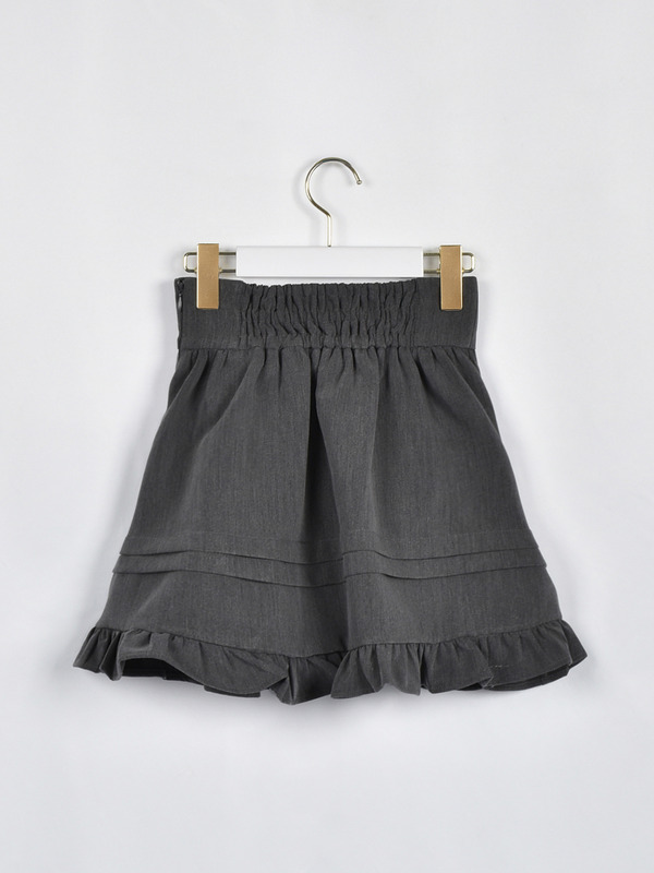 裾タックボリュームスカート 詳細画像 ブラック 16