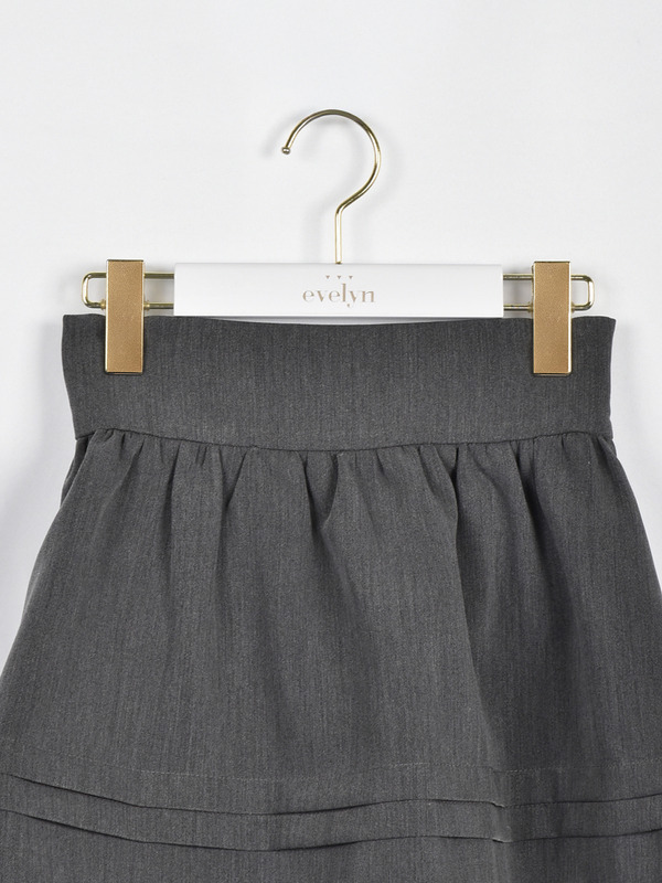 裾タックボリュームスカート 詳細画像 ブラック 16