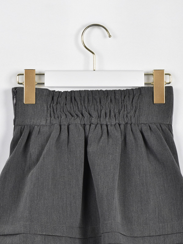 裾タックボリュームスカート 詳細画像 ブラック 16