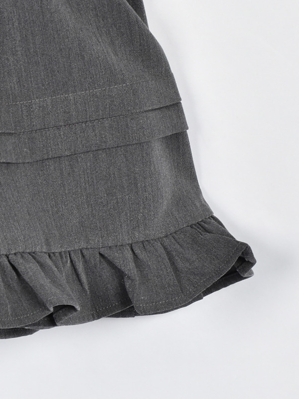 裾タックボリュームスカート 詳細画像 ブラック 16