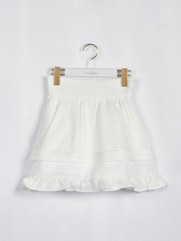 裾タックボリュームスカート 詳細画像 オフホワイト 1