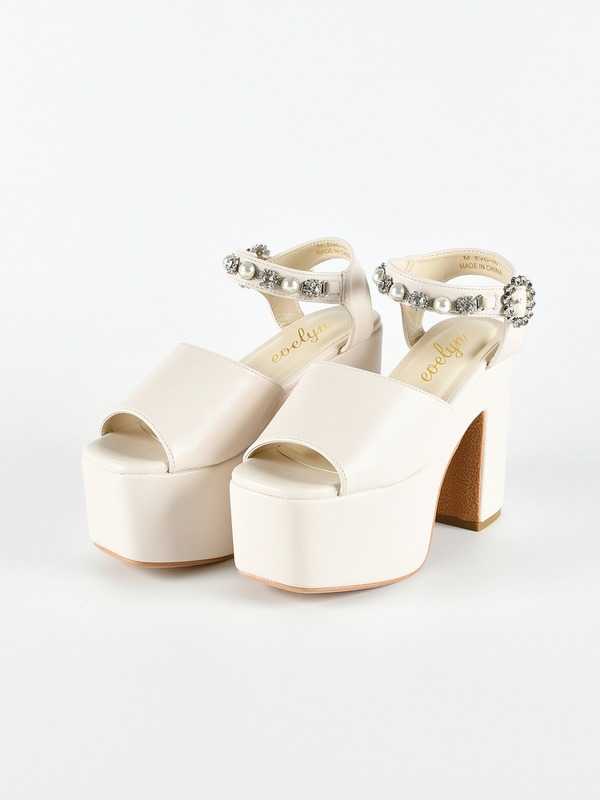 ビジュー厚底サンダル 詳細画像 ブラック 16