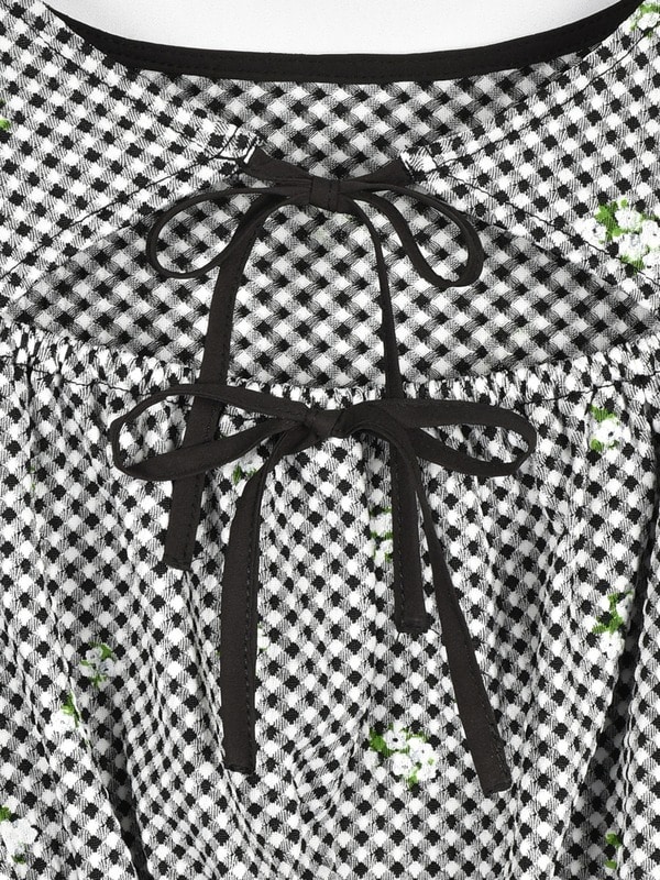 チェックドロストミニOP 詳細画像 ブラック 1