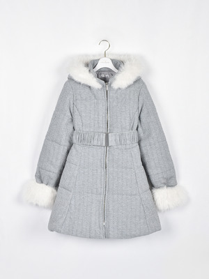 ファーダウンフレアコート