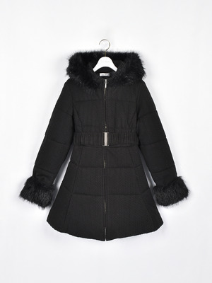 ファーダウンフレアコート