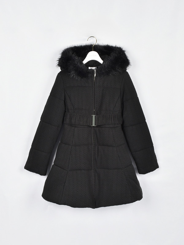 ファーダウンフレアコート 詳細画像 ブラック 11