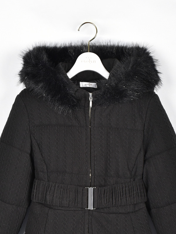 ファーダウンフレアコート 詳細画像 ブラック 11