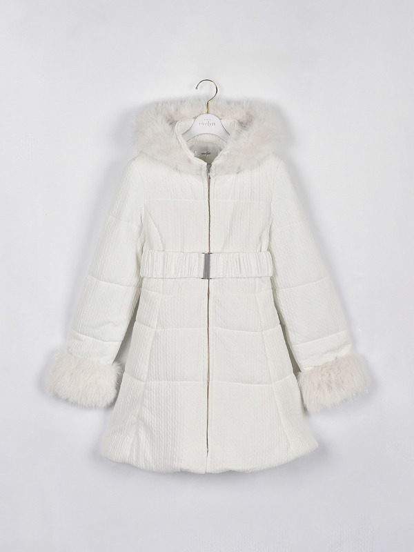 ファーダウンフレアコート 詳細画像 オフホワイト 1