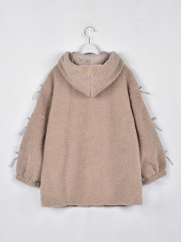 リボンボアコート 詳細画像 オフホワイト 11