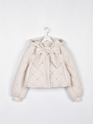 ビジューショートダウン