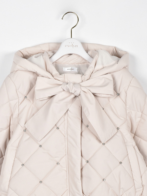 ビジューショートダウン 詳細画像 ブラック 11